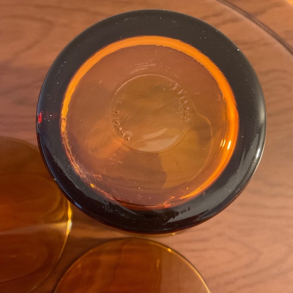 Vintage Duralex Amber 4 oz Glassware 3” - Set of 3 - Made in France - Picture 10 of 15